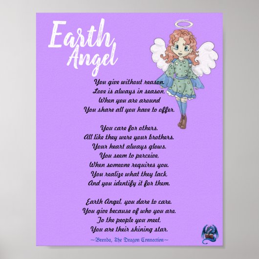 Earth Angel Poster (Voorkant)
