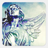 Earth Angel Vierkante Sticker (Voorkant)