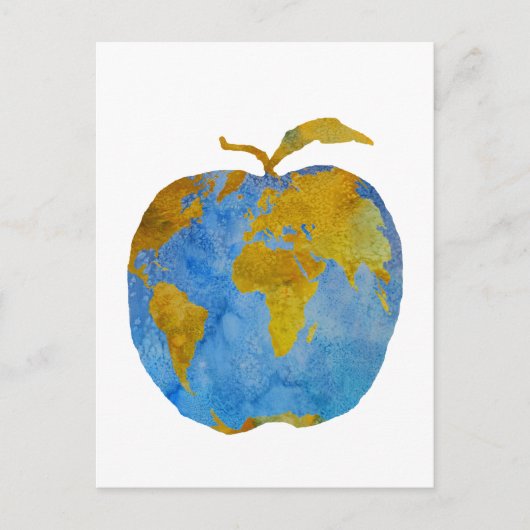 Earth Apple Briefkaart (Voorkant)