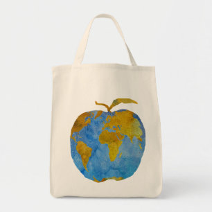 Earth Apple Tote Bag