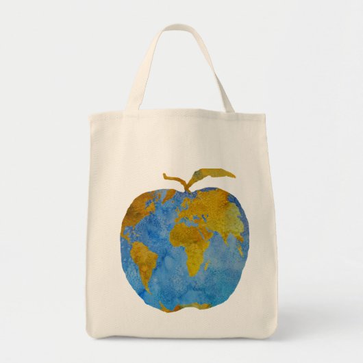 Earth Apple Tote Bag (Voorkant)