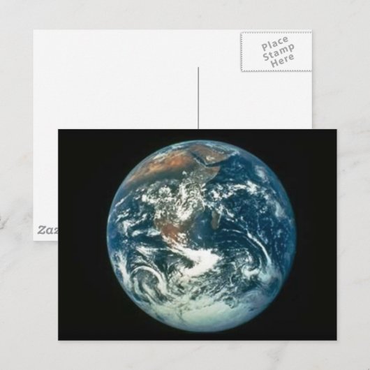 Earth as Seen from the Moon Briefkaart (Voorkant / Achterkant)