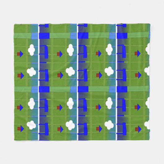 Earth Blanket Fleece Deken (Voorkant (Horizontaal))