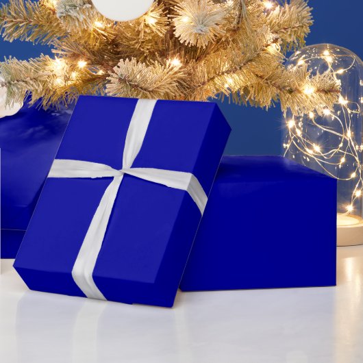 Earth Blue Glossy Wrapping Paper Cadeaupapier (Feestdagen)