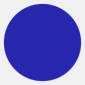 Earth Blue Large Round Sticker (Voorkant)