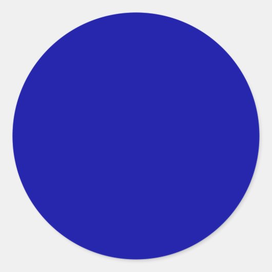 Earth Blue Large Round Sticker (Voorkant)