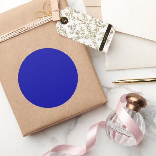 Earth Blue Large Round Sticker (Geschenken)