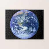 Earth Blue Marmer Legpuzzel (Horizontaal)