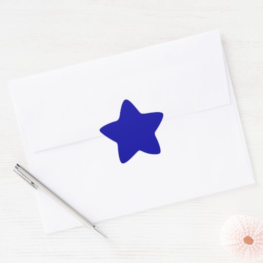 Earth Blue Star-Sticker Ster Sticker (Envelop)