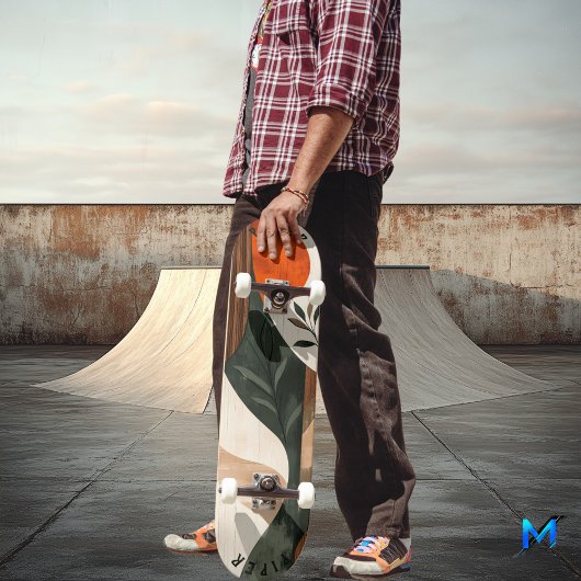 Earth Boho Minimalist - Natuurlijke unisex Persoonlijk Skateboard