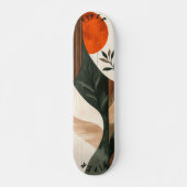 Earth Boho Minimalist - Natuurlijke unisex Persoonlijk Skateboard (Voorkant)