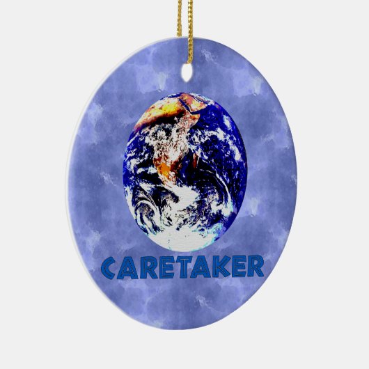 Earth Caretaker Keramisch Ornament (Rechts)