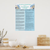 Earth Charter Poster - 22x31 Matte Finish (Keuken)