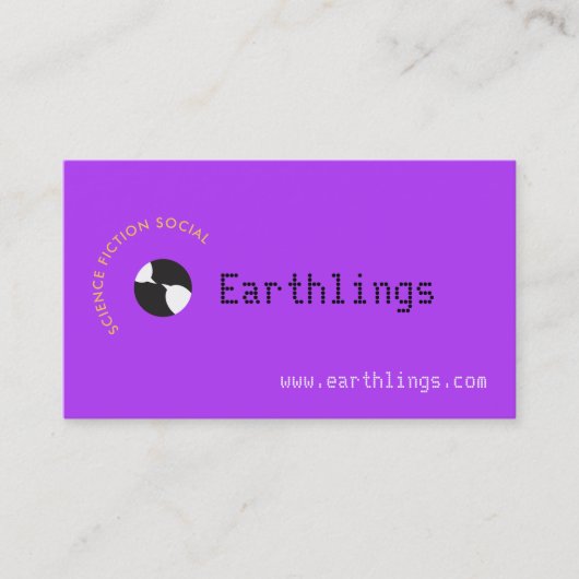 Earth Chat Visitekaartje (Voorkant)