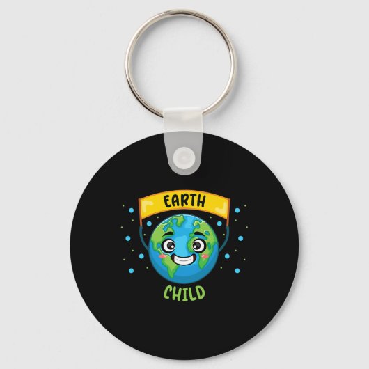 Earth Child Save Planet Teacher Science Climate Ch Sleutelhanger (Voorkant)