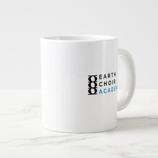 Earth Choir Academy Logo Jumbo Pint Grote Koffiekop (Voorkant rechts)