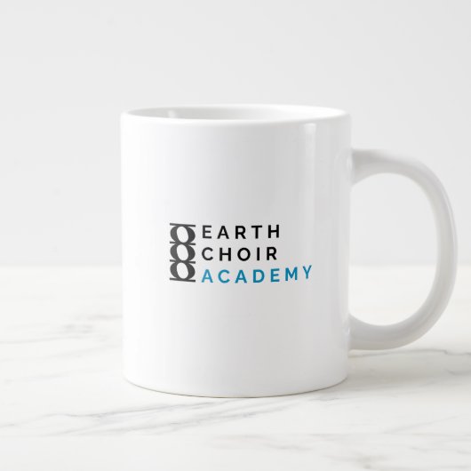 Earth Choir Academy Logo Jumbo Pint Grote Koffiekop (Rechts)