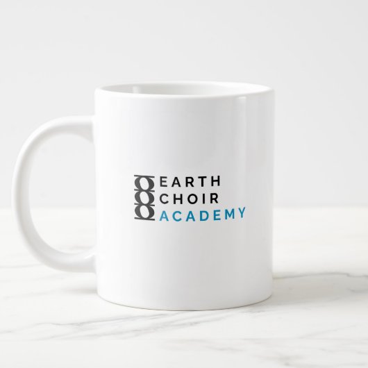 Earth Choir Academy Logo Jumbo Pint Grote Koffiekop (Links)
