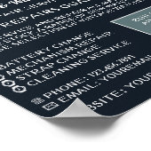 Earth Clock, Horoloog Adverteren Poster (Hoek)