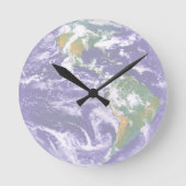 Earth Clock Ronde Klok (Voorkant)