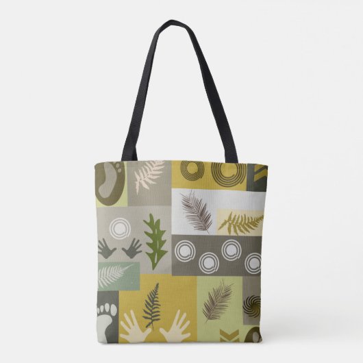 Earth Color Abstract Tas (Achterkant)