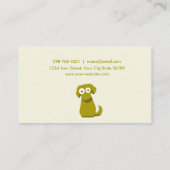 Earth Color Dog Visitekaartje (Achterkant)