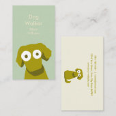 Earth Color Dog Visitekaartje (Voorkant / Achterkant)