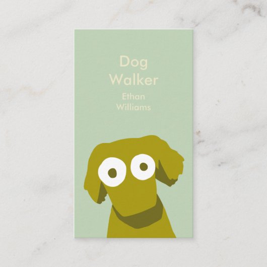 Earth Color Dog Visitekaartje (Voorkant)