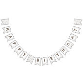 Earth Confetti Waterverf Stippen Bunting Flag Vlaggetjes (Alle)