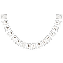 Earth Confetti Waterverf Stippen Bunting Flag