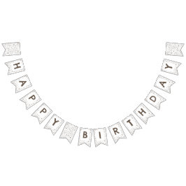 Earth Confetti Waterverf Stippen Bunting Flag Vlaggetjes