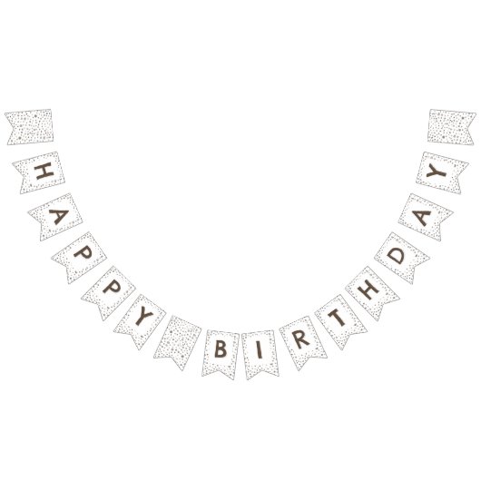 Earth Confetti Waterverf Stippen Bunting Flag Vlaggetjes (Alle)