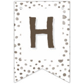 Earth Confetti Waterverf Stippen Bunting Flag Vlaggetjes (Tweede vlag)