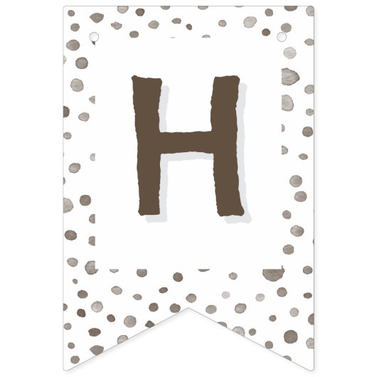 Earth Confetti Waterverf Stippen Bunting Flag Vlaggetjes (Tweede vlag)