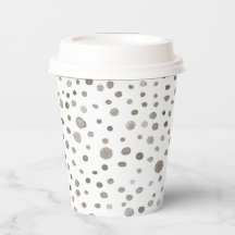 Earth Confetti Waterverf Stippen Paper Cup