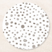 Earth Confetti Waterverf Stippen Paper Onderzetter (Voorkant)