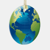 Earth Continent wereldbol ornament (Rechts)
