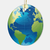 Earth Continent wereldbol ornament (Links)