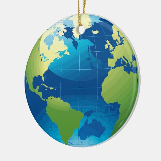 Earth Continent wereldbol ornament (Links)