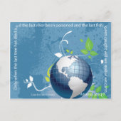 Earth ~ Cree Indian Proverb Briefkaart (Voorkant)