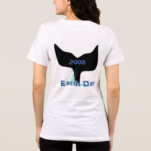 Earth Day, 2008 - Verander tekst naar het huidige  Tri-Blend Shirt (Achterkant)