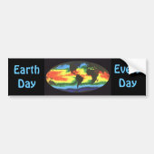 Earth Day 2012 - Wereldwijde oppervlaktetemperatuu Bumpersticker (Voorkant)