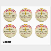 Earth Day 2015 Bloemen Abstracte Stickers (Vel)