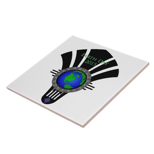 Earth Day 2015 Fan Blade Tegeltje (Zijkant)