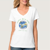 Earth Day 2015 T-Shirt: Handvat met zorg T-shirt (Voorkant)