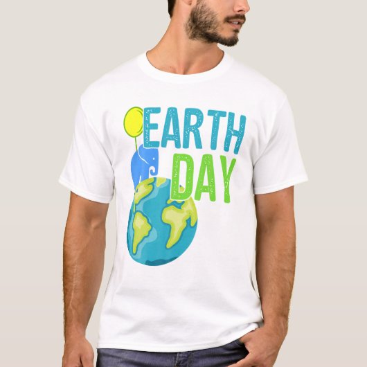Earth Day 2019 T Great  Earth Day Elephant T-shirt (Voorkant)