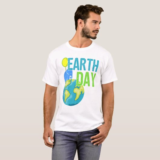 Earth Day 2019 T Great  Earth Day Elephant T-shirt (Voorkant volledig)