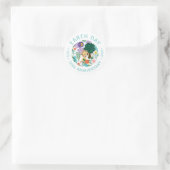 Earth Day 2020 50e Jubileum Cute Lion & Natuur Ronde Sticker (Tas)