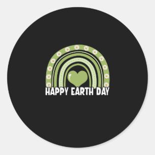 Earth Day 2022 Happy Earth Day Rainbow Ronde Sticker