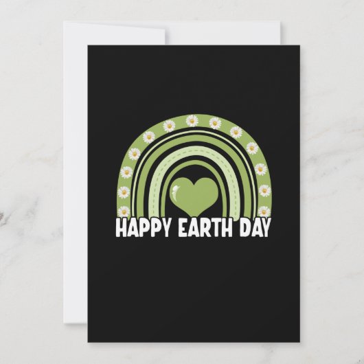 Earth Day 2022 Happy Earth Day Rainbow Save The Date (Voorkant)